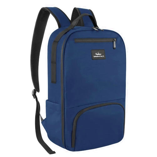 Enqinar Mens Work Backpack, Navy Blue Backpack for Women, Backpack for School Teens, Travel Laptop Backpack Fits 15.6 Inch Notebook, Water Resistant Backpack with Luggage Strap (Navy)