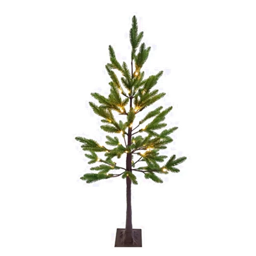 Holiday Wonderland Ledup Manufacturing Group 266830 4 feet Christmas Australian Pine Tree, Warm White