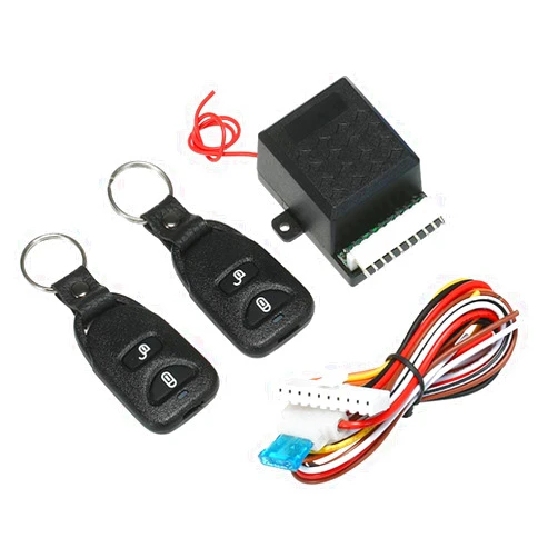 Shkalacar 12V Universal Car Auto Remote Central Kit, Door Locking Vehicle Keyless Entry System,Auto Remote Lock System with 2 Remote Control