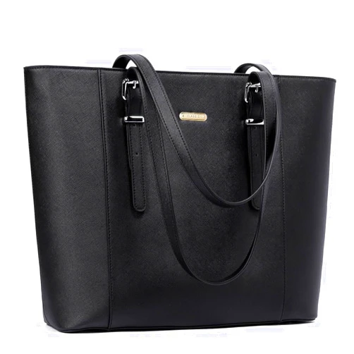 BROMEN Women Briefcase 15.6 inch Laptop Tote Bag Vintage Leather Handbags Shoulder Work Purses