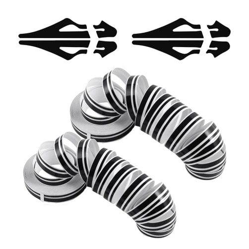 SOMUCH Car Pinstriping Tape - 2 Pack 32Ft Black Vinyl Pinstripe Tape for Car Body Decoration, Exterior Stickers and Decals