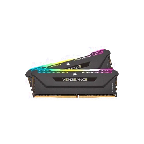 Corsair Vengeance RGB Pro 16GB (2x8GB) DDR4 3600 (PC4-28800) C18 1.35V Desktop Memory - Black (CMH16GX4M2D3600C18)