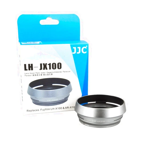JJC LH-JX100 Silver Filter Lens Adapter & Hood for Fuji Finepix X100V X100F X70 X100 X100S X100T Camera AS AR-X100