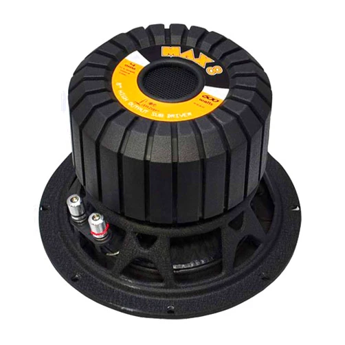 Lanzar 8in Car Subwoofer Speaker - Black Non-Pressed Paper Cone, Stamped Steel Basket, 4 Ohm Impedance, 600 Watt Power and Rubber Suspension for Vehicle Audio Stereo Sound System - MAX8 (1 Pack)