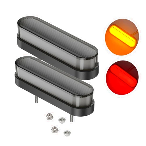 FOLOI·MTBOY Truck Lighting Upgrade Kit, 3-in-1 Sequential Tail/Brake/Turn Signal with Super Bright LEDs with 24 Red and 10 Yellow LEDs, Waterproof, 3 Modes