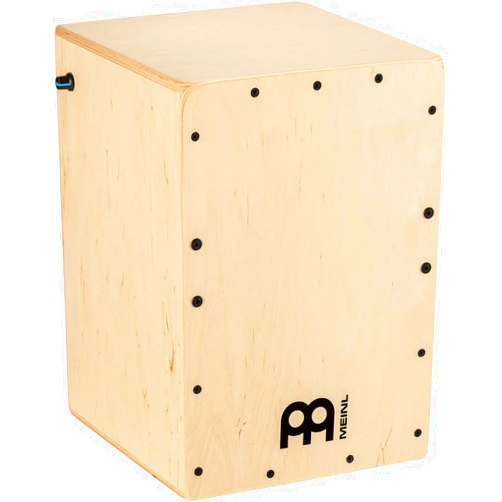 Meinl Percussion Jam Pickup Cajon Box Drum with Internal Snares and Electronics for Amp or PA System, Compact Size — Made in Europe — Play with Your Hands, Baltic Birch, 2-Year Warranty (PJC50B)