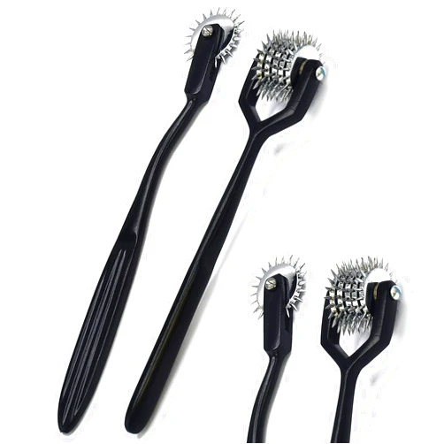 AAProTools Set of 2 Wartenberg Pin Wheel Pinwheel 1 & 5 Head Diagnostic All Black Coated