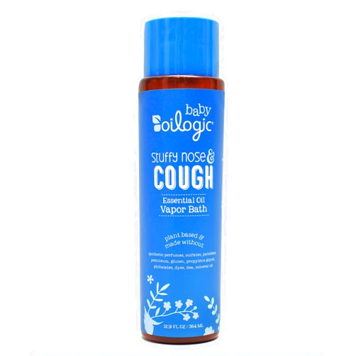 Oilogic Stuffy Nose and Cough Vapor Bath Relief for Babies & Toddlers, Essential Oil Breathe Blend - Naturally Soothes with 100% Pure Lavandin, Orange, Eucalyptus Oil & More - 12.9 fl oz