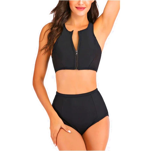 PinUp Angel Women Two Pieces Crop Top Bikini Sets Chic Pretty Swimsuit