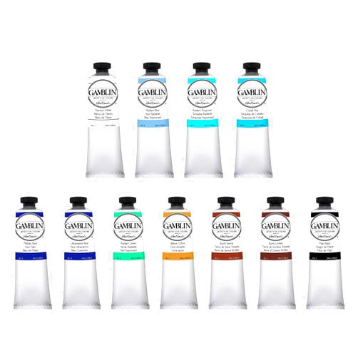Jerry's Artarama Gamblin Artist Oil Paint Set for Professionals - Seascape Set - 37ml Tubes