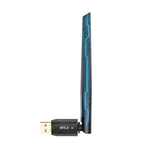 Ziquigoa Long Range Bluetooth 5.3 USB Adapter for PC, 492FT, Plug and Play Wireless Transmitter Dongle for Windows 11/10/8.1/7, Pair W/Bluetooth Headset Headphones Speaker Mouse Keyboard, NOT for MAC