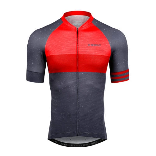 INBIKE Mens Cycling Jersey 3 Rear Pockets Moisture Wicking Short Sleeve Quick Dry Reflective Biking Shirts