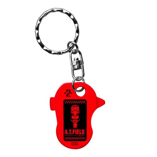 KAKURI Evangelion Unit 02 Production Model Keychain Screwdriver and Can Opener Keyring