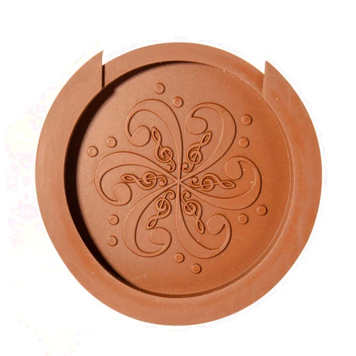 Cheerock Guitar Soundhole Cover 4 inch, Soft Rubber Sound Hole Cover to Reduce Feedback and Noise for Acoustic Guitar 40/41 Inch (Brown)