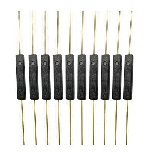 Gebildet 10pcs Plastic Reed Switch Reed Contact Normally Open (N/O) Magnetic Induction Switch (3mm×14mm)