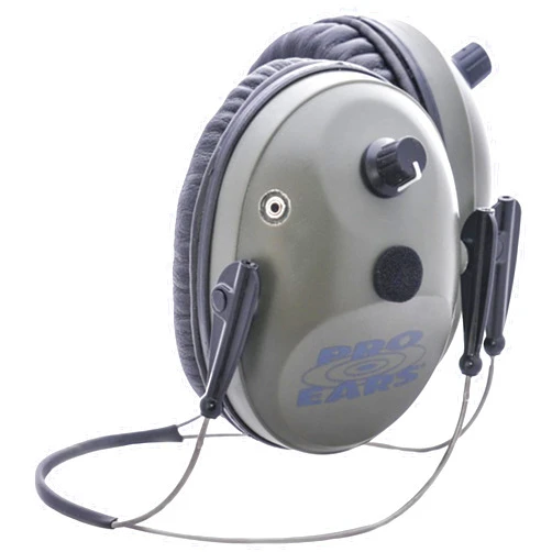 Pro Ears Pro Tac Plus Gold Ear Muffs, Military Grade Electronic Hearing Protection & Amplification, NRR 26, DLSC Compression, Shooting, Hunting, Various Uses, Up To 250 Hours Battery Life, Made in USA