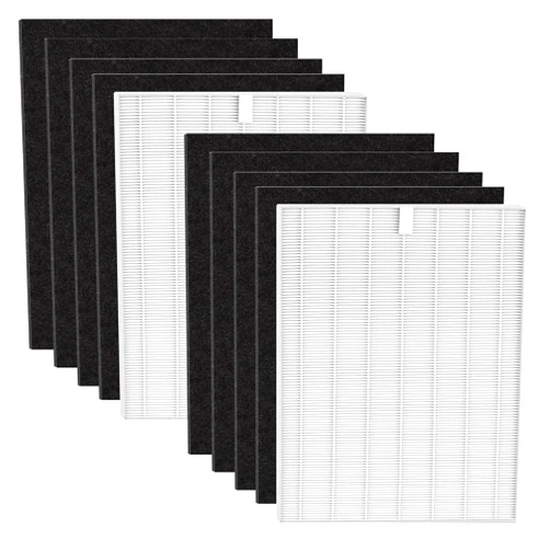 ANGELOYANG 2 Sets D480 Replacement Filter D4 Compatible with Winix D480 Air Purifier, 2 Hepa Filter and 8 Air Filters Felt, Replace Part Number 1712-0100-00, Filter D4