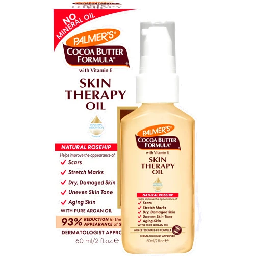 Palmer's Cocoa Butter Formula Skin Therapy Moisturizing Body Oil with Vitamin E, Rosehip Fragrance, 2 Ounces