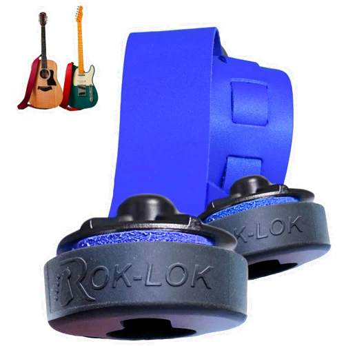 Rok-Lok Rok Lok PRO – Universal Quick-Change Guitar Strap Lock System – Rubber coated for Finish Protection – No Tools, No Mods, Fits Most Electric, Acoustic & Bass Guitars