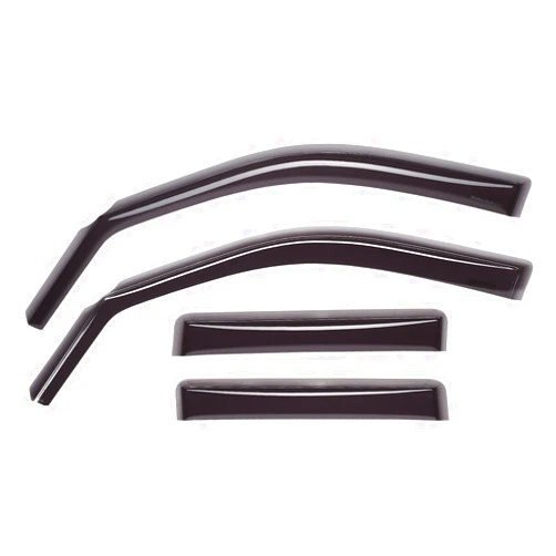 WeatherTech Custom Fit Side Window Deflectors for F-150, Blackwood - (84032), Front & Rear Set - Dark Tint
