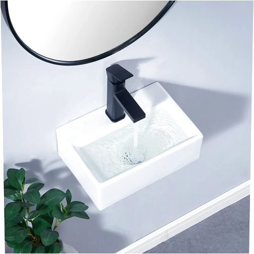 Ufaucet Small Bathroom Wall Mount Floating Sink,14