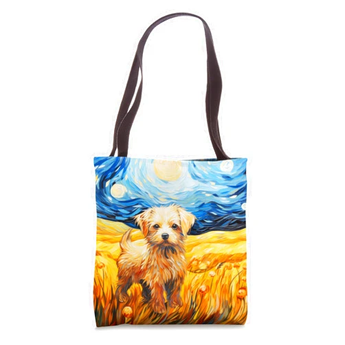Gheorghe's Artisanal Accent Loyal Paws Design. Cute dog Tote Bag