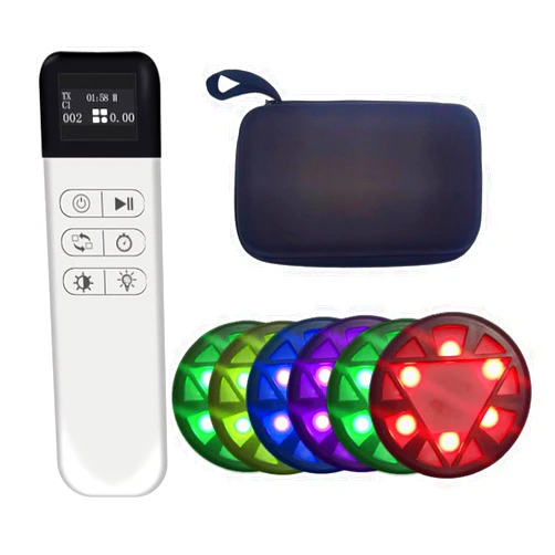 QUELINGSPORT Newly Upgraded Remote Control Version, Responsive Training Light, Agile Speed, Exercise Training, 6 Functions, 5 Light Colors, Set of 6 Lights