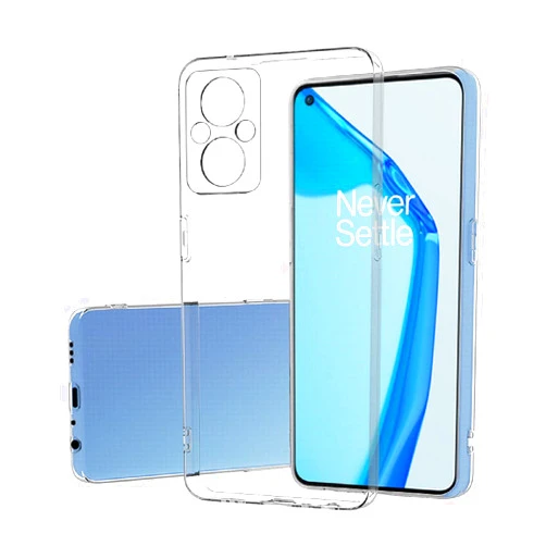 Fnmisan Clear Silicone Case for OnePlus Nord N20 5G, Back Protective Case Ultra Thin Soft Shock Absorption Scratch-Resistant Bumper Protective Case Flexible TPU Mobile Phone Case Transparent