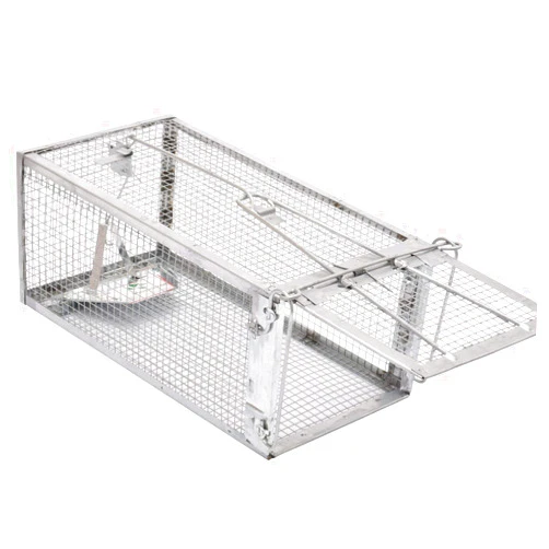 Kensizer Humane Rat Trap, Chipmunk Rodent Trap That Work for Indoor and Outdoor Small Animal - Mouse Voles Hamsters Live Cage Catch and Release 1-Pack