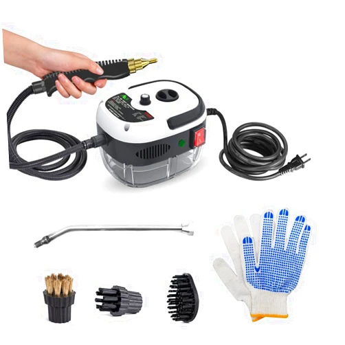Decdeal Steam Cleaner - 2500W High Temperature Pressurized Handheld Steam Cleaning Machine with Brush Heads and Gloves, for Car Floors Kitchen Furniture Bathroom Windows