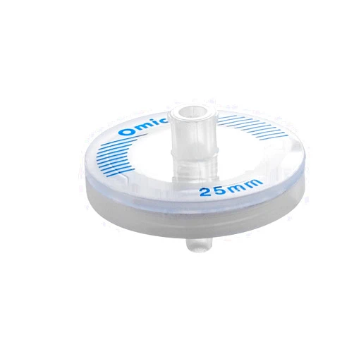 Omicron SFGF225B Glass Fiber Syringe Filter, Non-Sterile, 25 mm, 1.0 µm (Pack of 100)