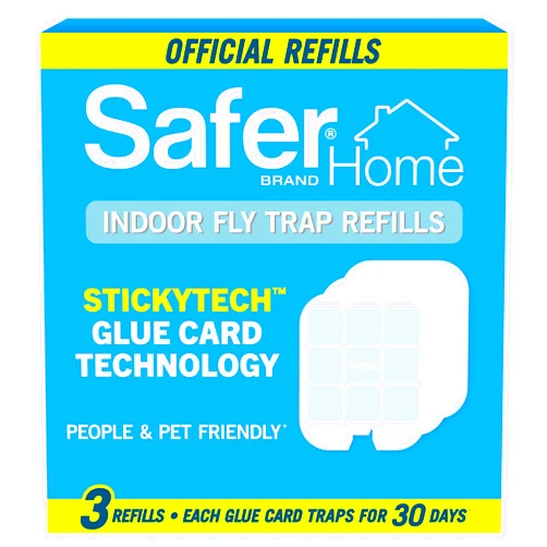 Safer Home SH503 Indoor Plug-In Fly Trap Refill Pack of Glue Cards for SH502 Indoor Fly Trap – 3 Count (Pack of 1)