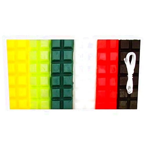 DTM Graine Créative Candle Wax 6 Christmas Colors 240 g + Wick