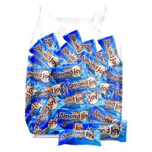 Taboom AlmondJoy Bulk Chocolate Bars Snack Size - 2lb Individually Wrapped Milk Chocolate Candy Bars For Pinara, Party, School Treats & Office Snacks