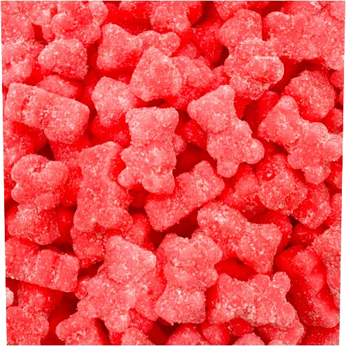 ILIKE! Sour Gummy Bears Candy, Gelatin-Free Pink Tutti-Frutti Teddies, 2-Pound Pack
