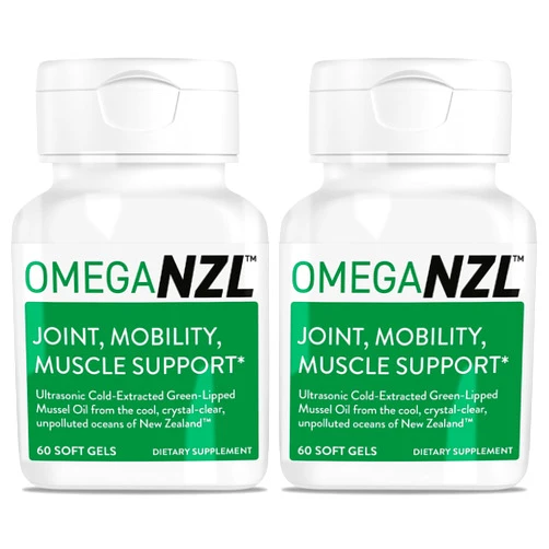 OMEGANZL Original Omega-3 Joint Support Supplement, Best Natural Muscle Relief, Green-Lipped Mussel Oil, 120 Softgels, No Fishy Aftertaste