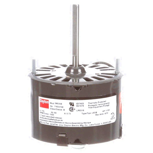 Generic Dayton 1/100 HP, HVAC Motor, Shaded Pole, 1550 Nameplate RPM, 115 Voltage, Frame 3.3-3M535
