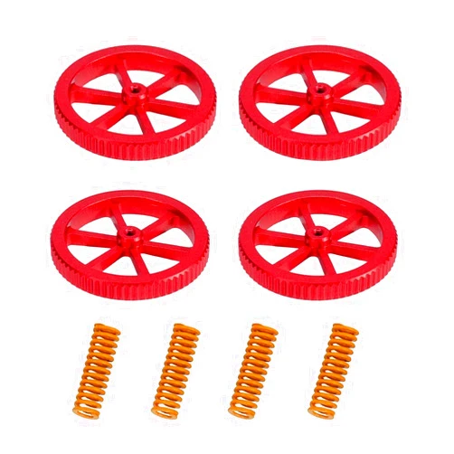 APAAZO Aluminum Hand Twist Leveling Nut and Hot Bed Die Springs Printer Compression Springs Compatible with 3/3 Pro Ender 5/5 Plus/Pro (Color : 8 pcs)