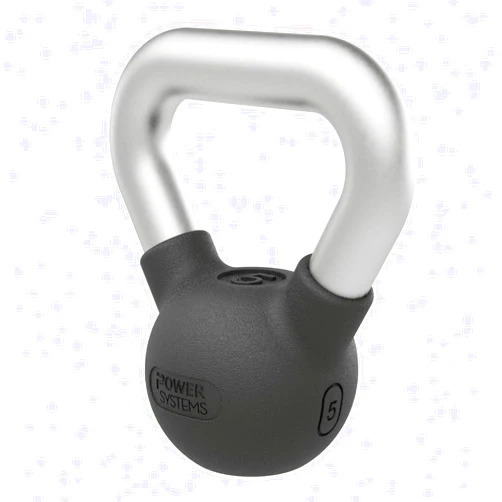 Power Systems Elite Rubber Kettlebell - Premium Molded Rubber & Perfect for Your Training Space