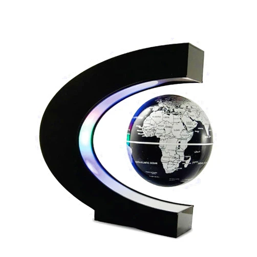 GUSGL World Globe，Magnetic Levitation Floating Globe，with LED Lights for Educational Home Office Desk Decor - Birthday Holiday Party Christmas Gift (3Inches Globe）