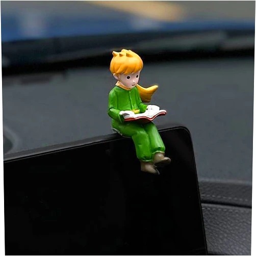 ITUBLE Funny Prince Car Dashboard Decorations Accessories Interior for Women Men, Mini Anime Action Figures Little Car Dash Board Decor Rearview Mirrors Home Office Charm Christmas Ornaments Decoration