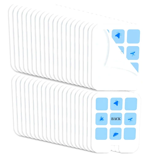 YourDaDa 40 Pcs Sticky Replacement Glue Card Applicable to Safer Home SH502, DT3005W, DT23005-06, Disposable Indoor Plug-in Trap Refill Board for Mosquito, Fly, Moth, Flying Gnat, Highend Glue, Pet & Kid Safe
