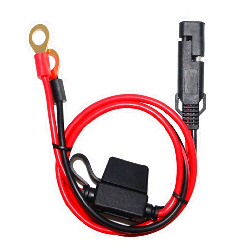 SPARKING 2FT SAE to Ring Terminal Harness Quick Connect/Disconnect Ring Terminal Assembly, 10A Fuse(2FT)