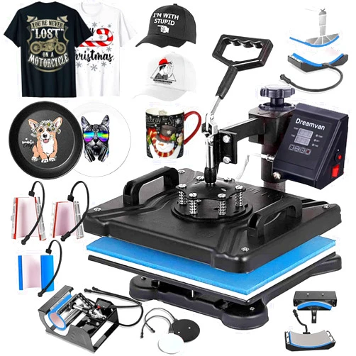 HYPOAI 8 in 1 Heat Press Machine for t Shirts Professional Heat Transfer Machine12