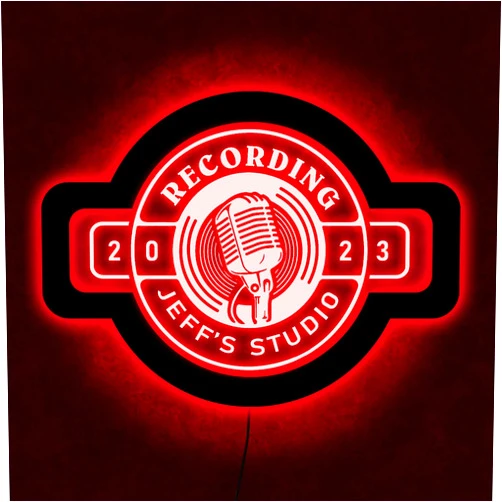 Souleather Custom Recording Neon Sign, Recording Light Sign, Recording Neon Sign, Personalized Studio Sign, Recording Led Sign, Music Studio Decor