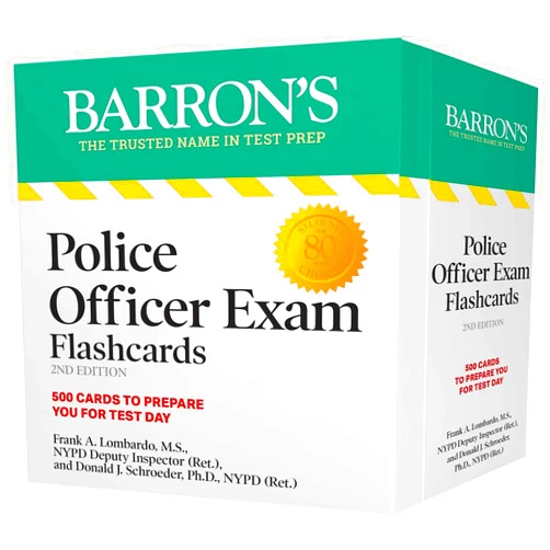 Donald J. Schroeder Ph.D.,Frank A. Lombardo M.S. NYPD Ret. Police Officer Exam Flashcards, Second Edition: Up-to-Date Review + Sorting Ring for Custom Study (Barron's Test Prep)