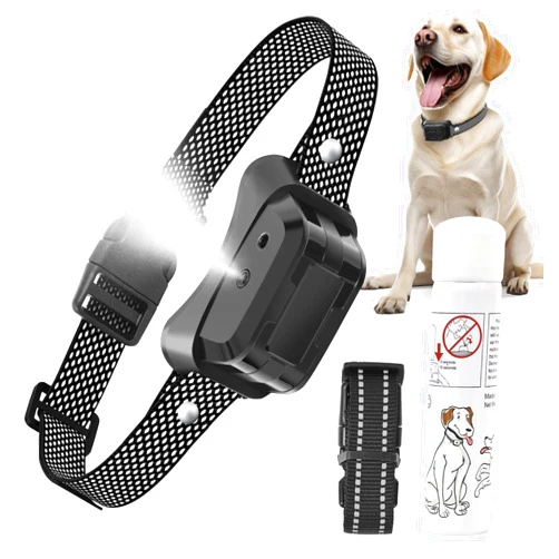 LivelyLeap Citronella Dog Bark Collar, Anti Bark Collar with 3 Adjustable Spray & Sensitivity Level [1 Citronella Spray Refill] Automatic No Shock Dog Barking Collar for Small Medium Large Dogs