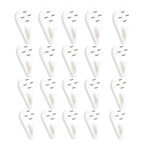 WELANGBN Concrete Wall Hooks，20pcs Invisible Nail Hangers, No Damage Wall Picture Hanger ， Powerful Concrete Hard Wall Drywall Picture Hooks Non-Trace Hanging Hook for Picture Photo Frame Clock Hangers