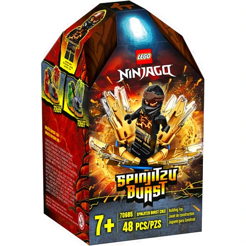 LEGO NINJAGO Spinjitzu Burst - Cole 70685 NINJAGO Accessory Set Building Kit Featuring Ninja Minifigure (48 Pieces)