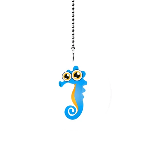 Gotham Decor Seahorse Peeper Fan/Light Pull
